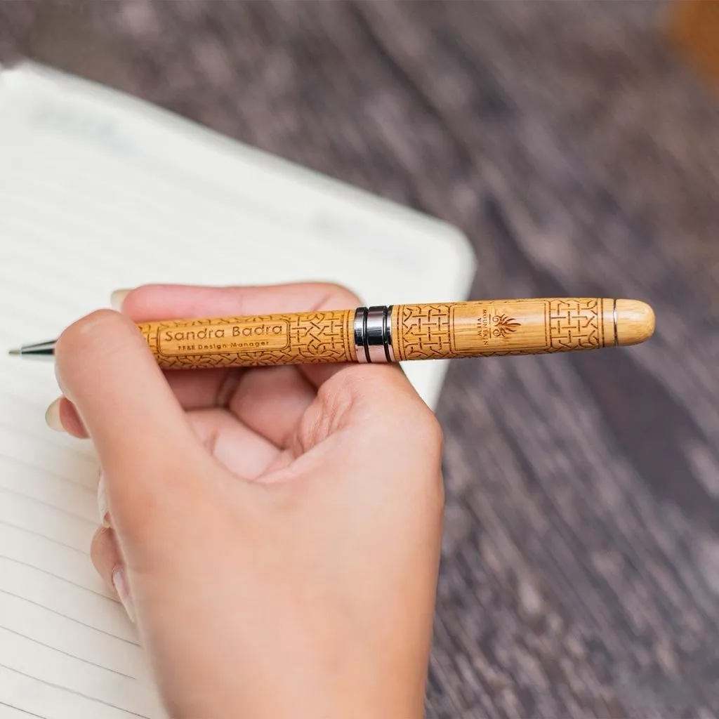 Woodfy Set [Wooden Silver Pen]