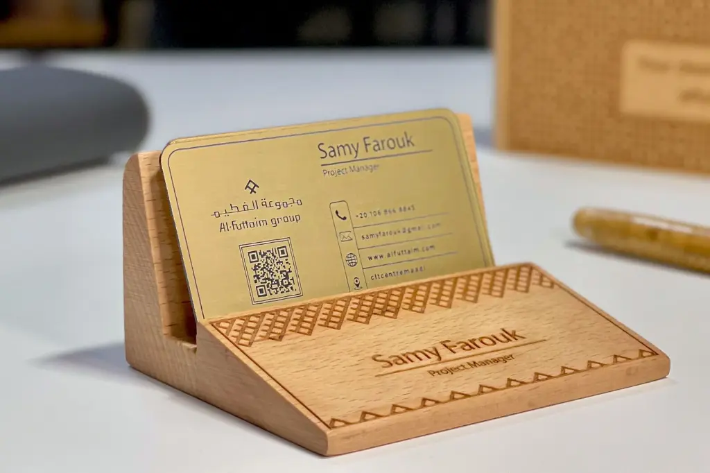 Wooden Card Holder