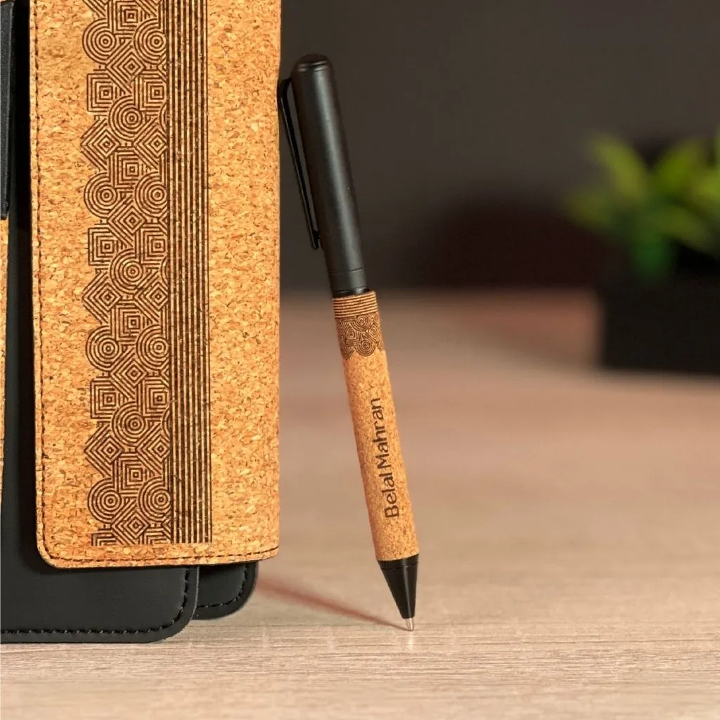 Premium Kit black metal cork pen